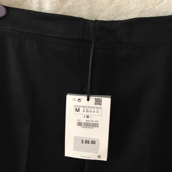 NWT ZARA TROUSERS WITH SIDE STRIPE 100%WOOL - Picture 8 of 11